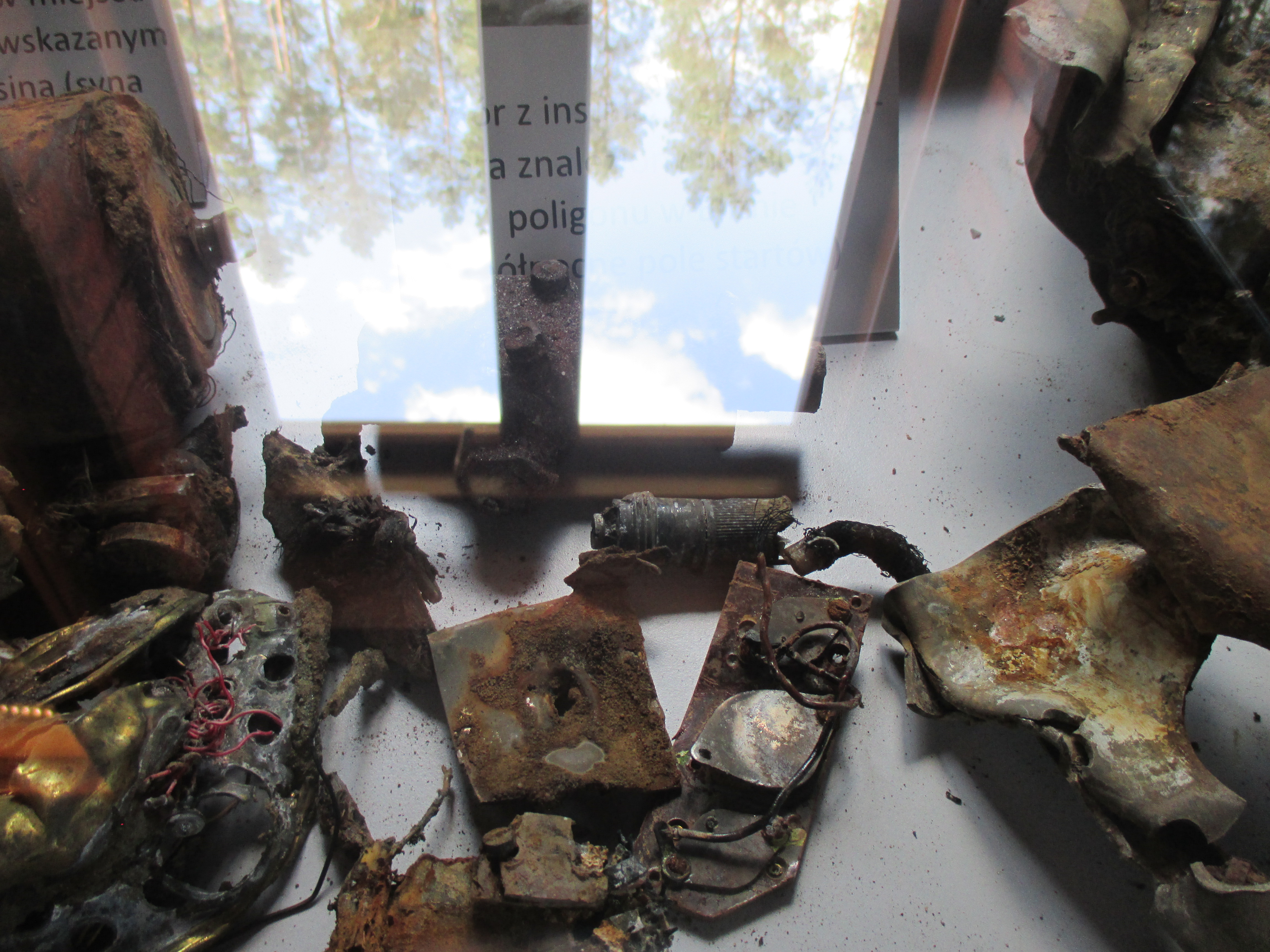 examples of missle fragments found by partisans