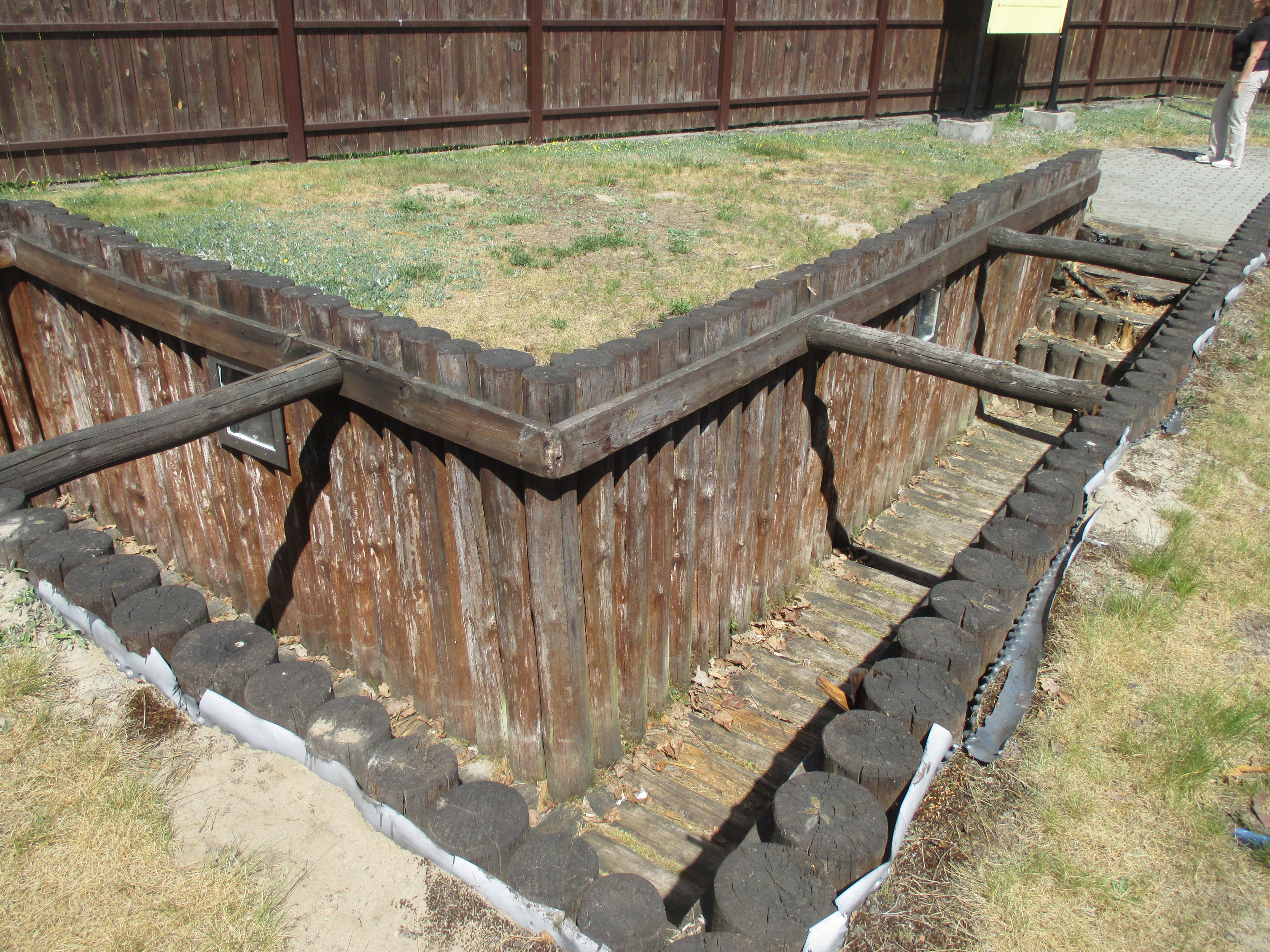 Reconstruction of the observation trench to watch launches at BLizna